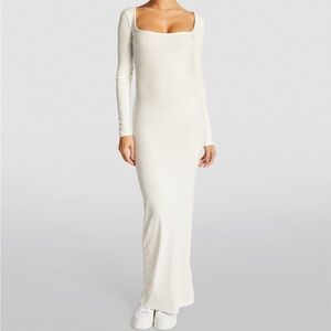 Skims Women's White long sleeve Dress